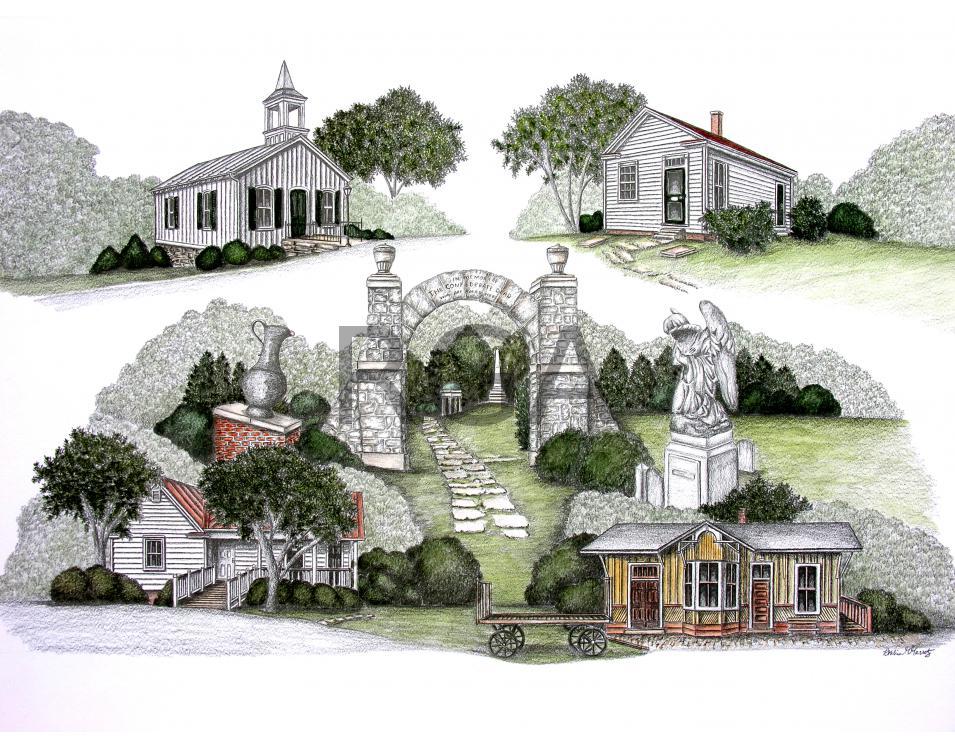 Old City Cemetery Collage Old City Cemetery Collage